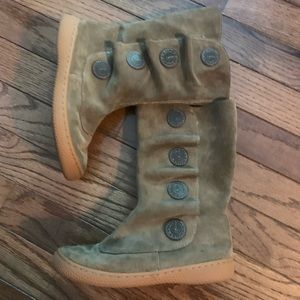 Tan Tiempo boots Gently used condition